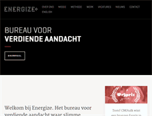 Tablet Screenshot of energize.nl